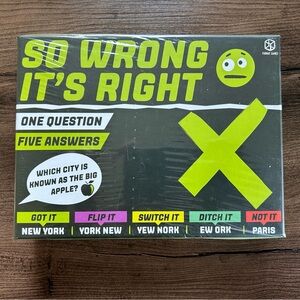 So Wrong It's Right Party Game